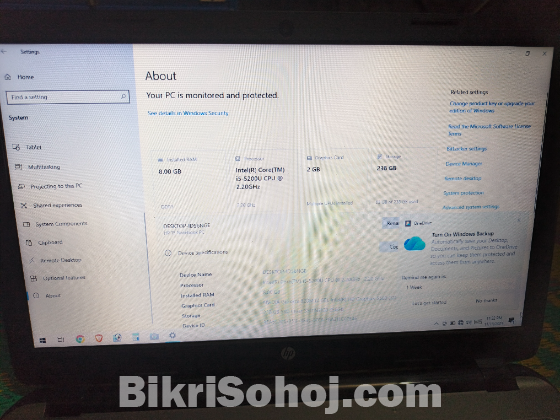 Hp Core I5 5th Generation 8/256